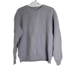 Aritzia TNA Cozy Fleece Crew Sweatshirt V Stitch Minimalist Lavender Size Medium
